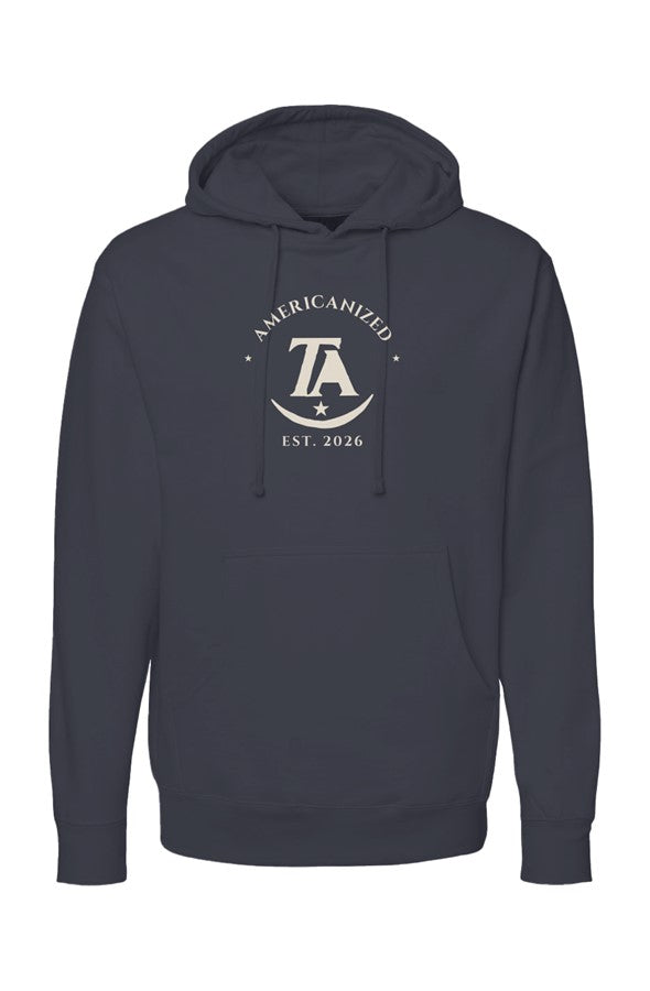 The Americanized Ring Badge Hoodie Navy