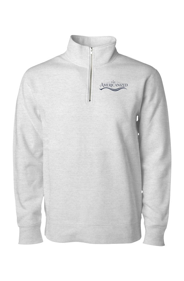 The Americanized Quarter Zip Grey Heather