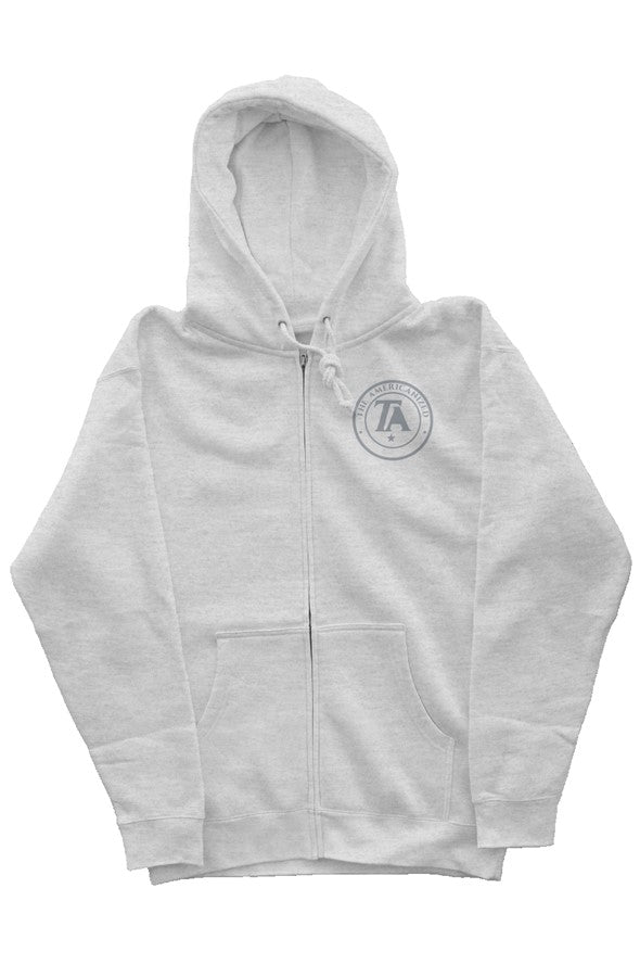 The Americanized Light Seal Zip Up Hoodie