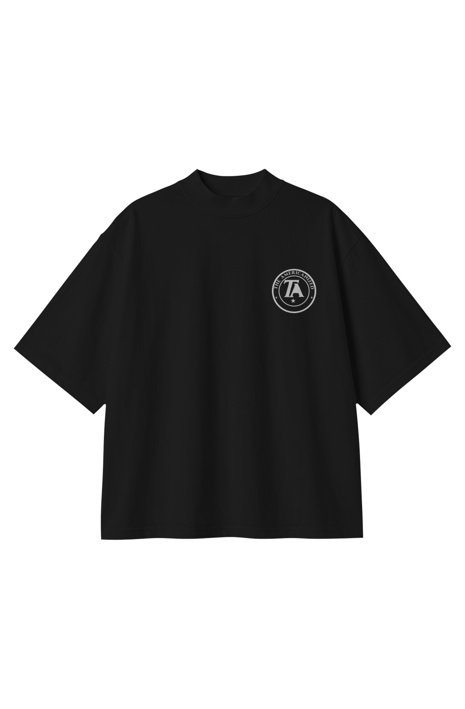 Oversized Tee – Round TA – Dark